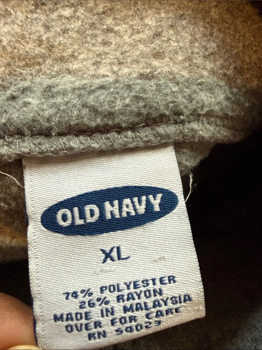Vintage Old Navy Gray Half-Zip Pullover Sweater